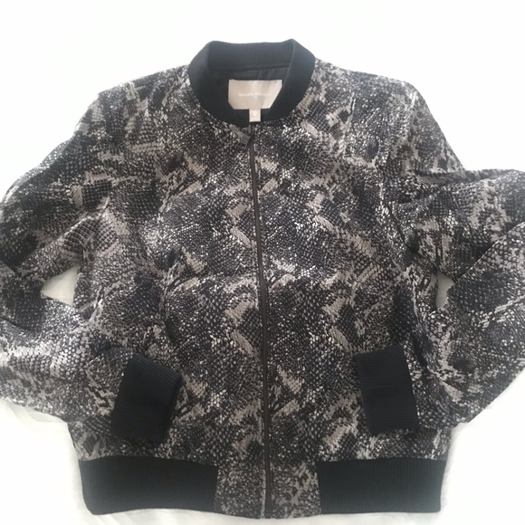 Banana republic snakeprint bomber jacket - Picture 1 of 4